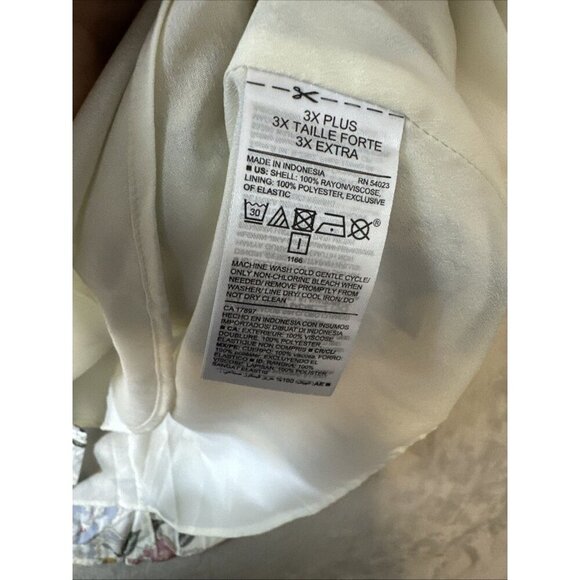 Old Navy cami dress 3X floral sleeveless a-line white multicolor spring summer - Picture 2 of 9